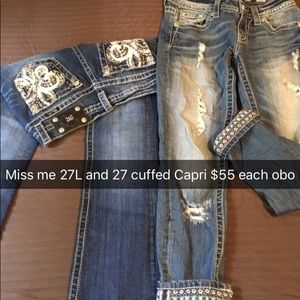 Miss Me boot jean and Capri bundle